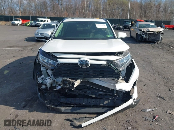 2019 Toyota RAV4 XLE Premium with VIN JTMA1RFV9KD013771, listed as a IAAI auction lot 42055558 with 36,585 mi miles. Bid and sale history available at carsss.com. Image 12.