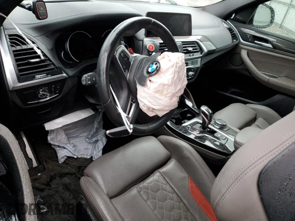 2020 BMW X4 M z VIN 5YMUJ0C00LLA99541, wystawiony jako Copart lot #69965383 z przebiegiem Nie podano mil oraz . Historia ofert i sprzedaży dostępna na DreamBid. Obrazek 8.