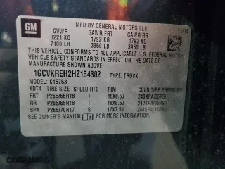2017 Chevrolet Silverado 1500 LT with VIN 1GCVKREH2HZ154302, listed as a Copart auction lot 44935175 with 44,836 mi miles and Clean Title. Bid and sale history available at carsss.com. Image 13.