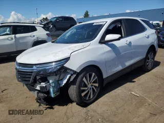 2023 Chevrolet Equinox LT with VIN 3GNAXKEG4PS184113, listed as a Copart auction lot 56842215 with 18,658 mi miles and Salvage title. Bid and sale history available at DreamBid. Image 1.
