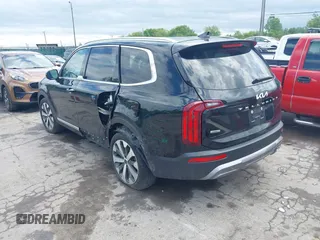 2022 Kia Telluride S with VIN 5XYP6DHCXNG307597, listed as a IAAI auction lot 42443135 with 46,356 mi miles and . Bid and sale history available at DreamBid. Image 3.