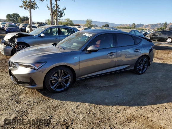2024 Acura Integra w/A-Spec Technology Package with VIN 19UDE4H61RA026005, listed as a Copart auction lot 73576854 with 5,537 mi miles and Salvage Title. Bid and sale history available at carsss.com. Image 1.