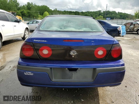2005 Chevrolet Impala z VIN 2G1WF52E159284369, wystawiony jako Copart lot #55082365 z przebiegiem 193 669 mil mil oraz Nie do naprawy • Non repairable. Historia ofert i sprzedaży dostępna na DreamBid. Obrazek 6.