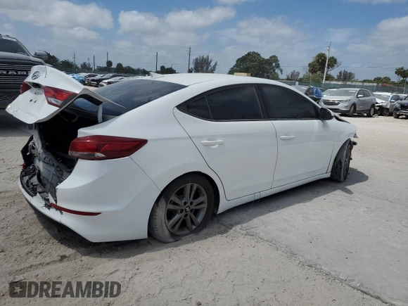 2018 Hyundai Elantra SEL with VIN 5NPD84LF8JH375771, listed as a Copart auction lot 53786965 with 87,605 mi miles and Salvage Title. Bid and sale history available at DreamBid. Image 3.