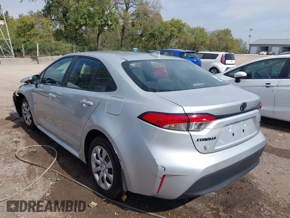 2024 Toyota Corolla LE with VIN 5YFB4MDE2RP161348, listed as a IAAI auction lot 40491999 with 5,383 mi miles. Bid and sale history available at carsss.com. Image 3.