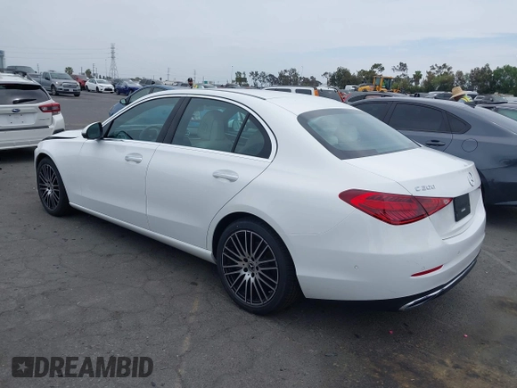 2023 Mercedes-Benz C 300 with VIN W1KAF4GB7PR092981, listed as a IAAI auction lot 42373437 with 18,028 mi miles and . Bid and sale history available at DreamBid. Image 3.