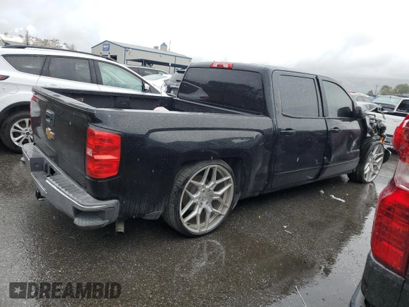 2017 Chevrolet Silverado 1500 LT with VIN 3GCPCREC8HG141600, listed as a Copart auction lot 43753515 with 0 mi miles and Salvage Title. Bid and sale history available at carsss.com. Image 3.