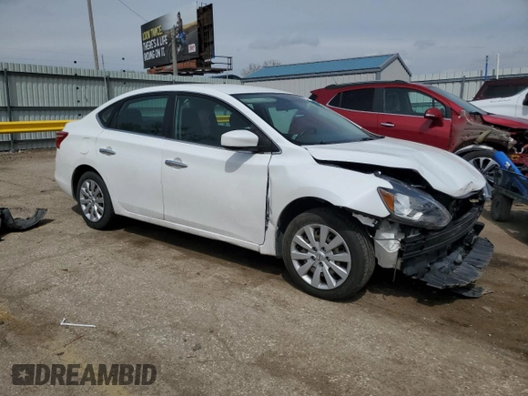 2019 Nissan Sentra S with VIN 3N1AB7AP1KY339588, listed as a Copart auction lot 51658815 with 91,338 mi miles and Salvage title. Bid and sale history available at DreamBid. Image 4.