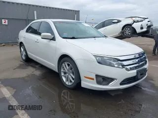 2012 Ford Fusion SEL with VIN 3FAHP0JA1CR116890, listed as a IAAI auction lot 42052907 with 190,266 mi miles. Bid and sale history available at carsss.com. Image 1.