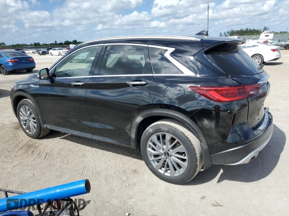 2024 Infiniti QX50 Luxe z VIN 3PCAJ5BA6RF105774, wystawiony jako Copart lot #44301445 z przebiegiem 2 532 mil mil oraz Szkoda całkowita • Salvage title. Historia ofert i sprzedaży dostępna na DreamBid. Obrazek 2.
