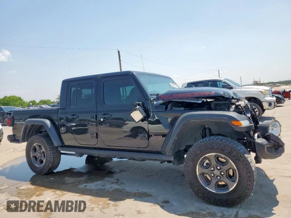 2023 Jeep Gladiator Rubicon with VIN 1C6JJTBG6PL524721, listed as a Copart auction lot 59091505 with 45,107 mi miles and Salvage title. Bid and sale history available at DreamBid. Image 4.