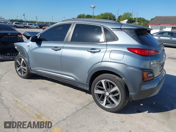 2019 Hyundai Kona Limited with VIN KM8K33A58KU340225, listed as a IAAI auction lot 41790438 with 53,965 mi miles. Bid and sale history available at carsss.com. Image 3.