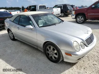 2002 Mercedes-Benz CLK-Class with VIN WDBLK65G92T092886, listed as a Copart auction lot 78297224 with 0 mi miles and Salvage Title. Bid and sale history available at carsss.com. Image 4.