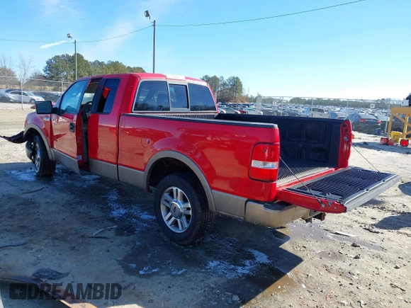 2005 Ford F-150 XLT with VIN 1FTPX12555NB76674, listed as a IAAI auction lot 41371363 with 137,782 mi miles. Bid and sale history available at carsss.com. Image 3.
