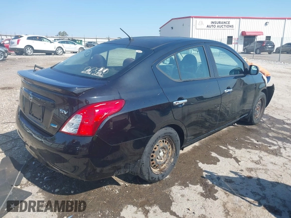 2014 Nissan Versa SV with VIN 3N1CN7AP2EL836604, listed as a IAAI auction lot 40574887 with 105,057 mi miles. Bid and sale history available at carsss.com. Image 4.