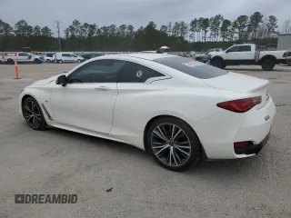 2020 Infiniti Q60 Luxe with VIN JN1EV7EK0LM340405, listed as a Copart auction lot 47387225 with 88,219 mi miles and Salvage title. Bid and sale history available at DreamBid. Image 2.