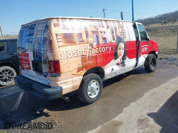 2010 Ford Econoline Cargo Commercial with VIN 1FTNE2EW0ADA04821, listed as a IAAI auction lot 41707886 with 162,929 mi miles and . Bid and sale history available at DreamBid. Image 4.