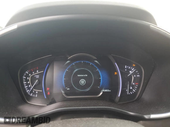 2019 Hyundai Santa Fe SEL with VIN 5NMS33AD8KH054362, listed as a Copart auction lot 49245625 with 43,853 mi miles and Salvage Title. Bid and sale history available at DreamBid. Image 9.
