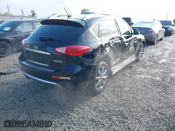 2017 Infiniti QX50 with VIN JN1BJ0RRXHM411985, listed as a IAAI auction lot 41990322 with 75,736 mi miles. Bid and sale history available at carsss.com. Image 4.
