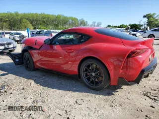 2024 Toyota Supra 3.0 with VIN WZ1DB0G02RW068233, listed as a Copart auction lot 52388195 with 3,881 mi miles and Salvage title. Bid and sale history available at DreamBid. Image 2.