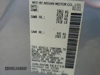 2021 Nissan Altima 2.5 SV with VIN 1N4BL4DV5MN363759, listed as a Copart auction lot 49438585 with 111,683 mi miles and Salvage Title. Bid and sale history available at carsss.com. Image 12.