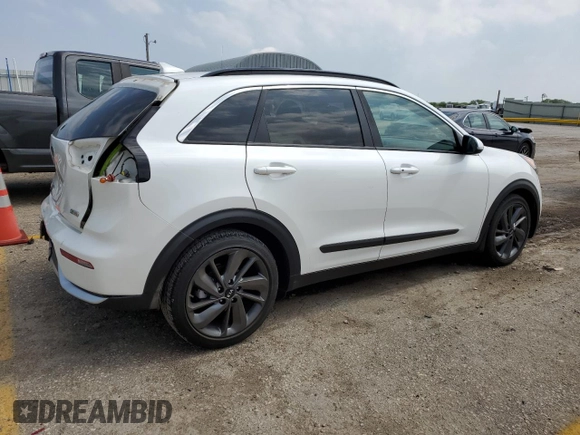 2017 Kia Niro Touring Launch Edition with VIN KNDCC3LC3H5083885, listed as a Copart auction lot 55687614 with 124,843 mi miles and Salvage Title. Bid and sale history available at carsss.com. Image 3.