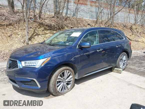 2018 Acura MDX Technology with VIN 5J8YD4H57JL005535, listed as a IAAI auction lot 42027222 with 91,082 mi miles and . Bid and sale history available at DreamBid. Image 2.