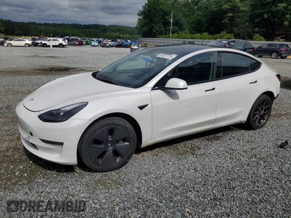 2023 Tesla Model 3 z VIN 5YJ3E1EA0PF452595, wystawiony jako Copart lot #58491175 z przebiegiem 40 288 mil mil oraz Szkoda całkowita • Salvage title. Historia ofert i sprzedaży dostępna na DreamBid. Obrazek 1.