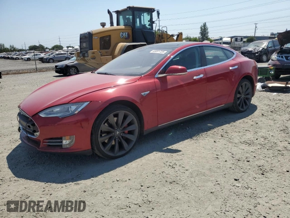 2014 Tesla Model S 60 with VIN 5YJSA1H17EFP29100, listed as a Copart auction lot 65081725 with 130,377 mi miles and Clean title. Bid and sale history available at DreamBid. Image 1.