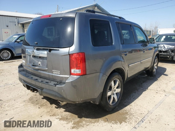 2012 Honda Pilot Touring with VIN 5FNYF4H9XCB084796, listed as a Copart auction lot 49319735 with 184,639 mi miles and Salvage Title. Bid and sale history available at DreamBid. Image 3.