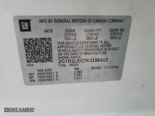 2019 GMC Sierra 1500 Limited with VIN 2GTR1LEC7K1186412, listed as a Copart auction lot 62520184 with 141,343 mi miles and Salvage Title. Bid and sale history available at carsss.com. Image 13.