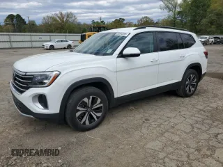2024 Volkswagen Atlas SE with VIN 1V2DR2CA7RC579036, listed as a Copart auction lot 50594205 with 15,071 mi miles and Salvage title. Bid and sale history available at DreamBid. Image 1.