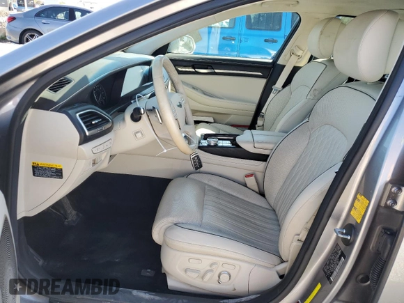 2022 Genesis G90 Ultimate with VIN KMTF54PH0NU096101, listed as a Copart auction lot 49155155 with 24,673 mi miles and Salvage Title. Bid and sale history available at DreamBid. Image 7.