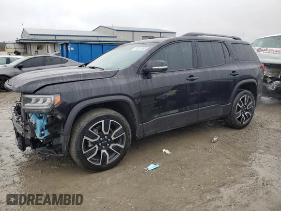 2021 GMC Acadia SLE with VIN 1GKKNKLS9MZ174576, listed as a Copart auction lot 44531895 with 59,140 mi miles and Salvage Title. Bid and sale history available at DreamBid. Image 1.
