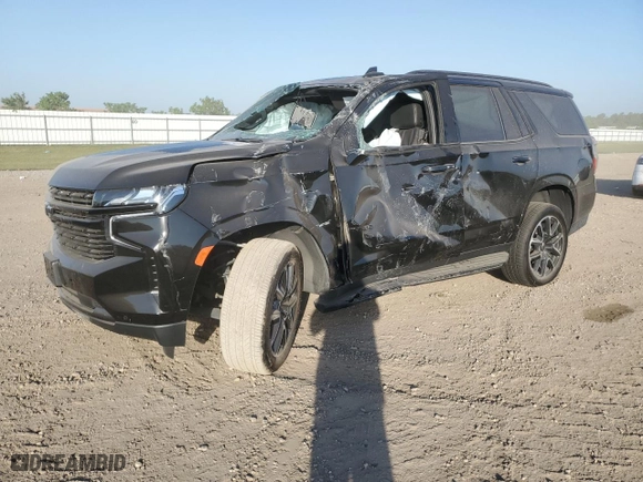 2024 Chevrolet Tahoe RST with VIN 1GNSKRKD5RR260708, listed as a Copart auction lot 74101214 with 5,609 mi miles and Salvage Title. Bid and sale history available at carsss.com. Image 1.