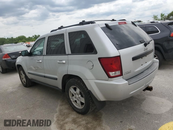 2007 Jeep Grand Cherokee Laredo z VIN 1J8GR48K37C617623, wystawiony jako Copart lot #55875115 z przebiegiem 117 588 mil mil oraz Szkoda całkowita • Salvage title. Historia ofert i sprzedaży dostępna na DreamBid. Obrazek 2.