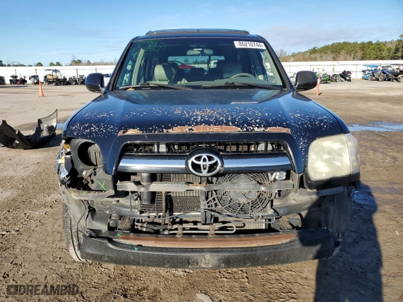 2006 Toyota Sequoia SR5 with VIN 5TDZT34A36S283129, listed as a Copart auction lot 86210744 with 307,960 mi miles and Salvage Title. Bid and sale history available at carsss.com. Image 5.