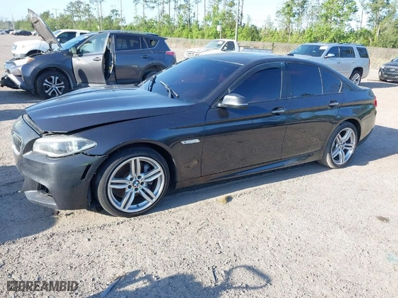 2014 BMW 5 Series 535i with VIN WBA5B1C54ED475113, listed as a IAAI auction lot 42077901 with 145,341 mi miles. Bid and sale history available at carsss.com. Image 2.