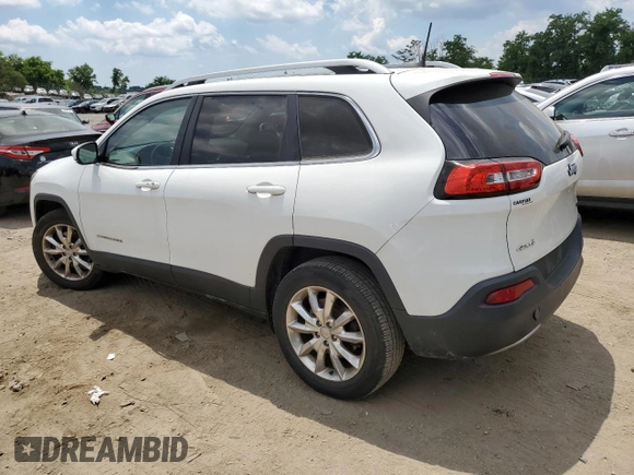 2016 Jeep Cherokee Limited with VIN 1C4PJMDB3GW337879, listed as a Copart auction lot 58710514 with 87,386 mi miles and Non Repairable. Bid and sale history available at carsss.com. Image 2.