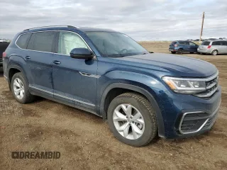 2022 Volkswagen Atlas SEL Premium R-Line with VIN 1V2FR2CA0NC559939, listed as a Copart auction lot 50891915 with 37,885 mi miles and Salvage title. Bid and sale history available at DreamBid. Image 4.