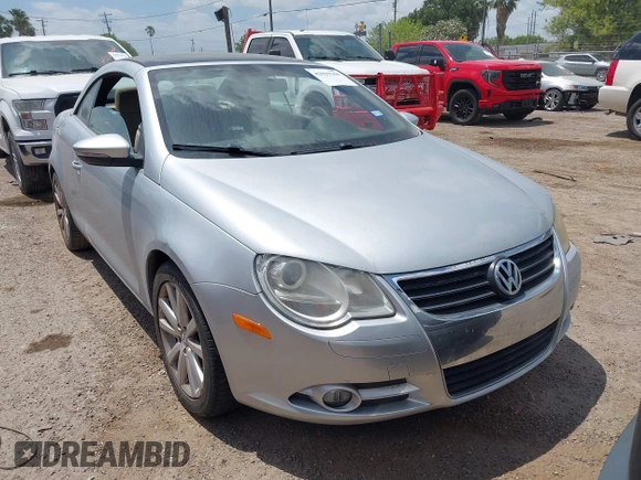 2009 Volkswagen Eos Komfort with VIN WVWBA71F49V016543, listed as a IAAI auction lot 42029360 with 76,657 mi miles and . Bid and sale history available at DreamBid. Image 1.