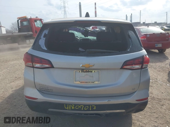 2022 Chevrolet Equinox LT with VIN 3GNAXKEV6NL106342, listed as a IAAI auction lot 41807013 with 41,629 mi miles and . Bid and sale history available at DreamBid. Image 16.