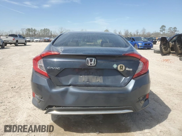 2020 Honda Civic Sedan LX with VIN 2HGFC2F63LH573744, listed as a Copart auction lot 47246025 with 199,081 mi miles and Salvage Title. Bid and sale history available at carsss.com. Image 6.