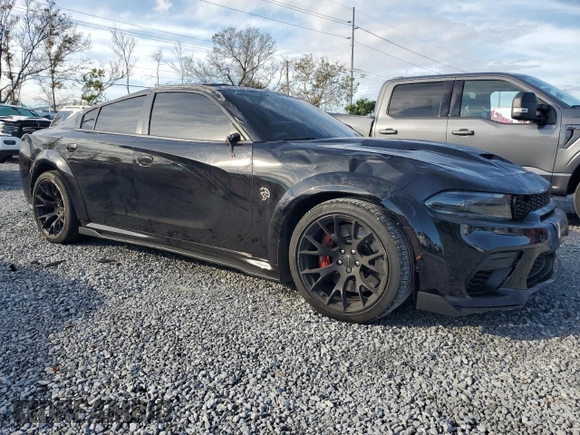 2023 Dodge Charger SRT Hellcat Redeye Widebody with VIN 2C3CDXL98PH553381, listed as a Copart auction lot 42370665 with 18,956 mi miles and Salvage Title. Bid and sale history available at carsss.com. Image 4.