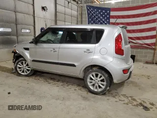 2012 Kia Soul + with VIN KNDJT2A63C7363611, listed as a Copart auction lot 45907555 with 129,036 mi miles and Salvage Title. Bid and sale history available at carsss.com. Image 2.