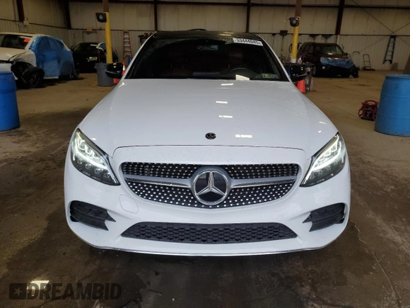 2019 Mercedes-Benz C 300 with VIN 55SWF8EB3KU314116, listed as a Copart auction lot 53444045 with 35,451 mi miles and Salvage Title. Bid and sale history available at DreamBid. Image 5.