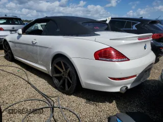 2009 BMW 6 Series 650i with VIN WBAEB53589CX64448, listed as a Copart auction lot 73867784 with 80,795 mi miles and Salvage Title. Bid and sale history available at carsss.com. Image 2.