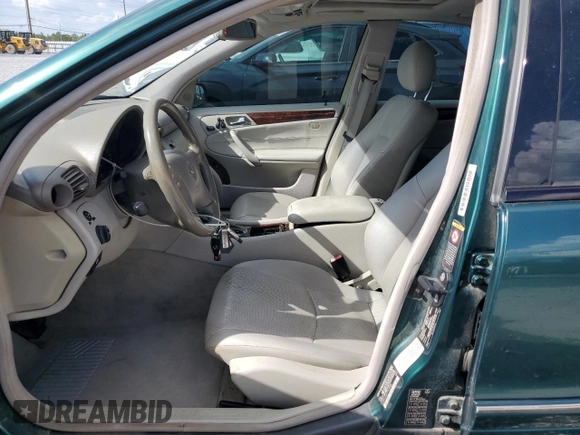 2001 Mercedes-Benz C 320 with VIN WDBRF64J21F029346, listed as a Copart auction lot 50622475 with 82,100 mi miles and Salvage Title. Bid and sale history available at carsss.com. Image 7.