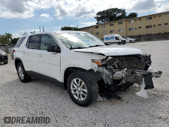 2019 Chevrolet Traverse LS with VIN 1GNEVFKW3KJ264085, listed as a Copart auction lot 46819225 with 69,879 mi miles and Non Repairable. Bid and sale history available at carsss.com. Image 4.