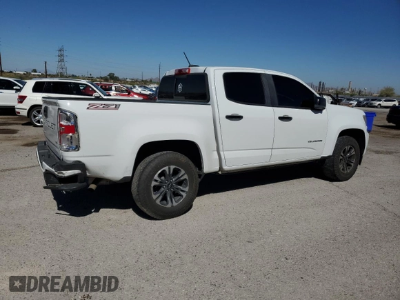 2021 Chevrolet Colorado 2WD Z71 with VIN 1GCGSDEN7M1201219, listed as a Copart auction lot 61310215 with 184,819 mi miles and Salvage title. Bid and sale history available at DreamBid. Image 3.